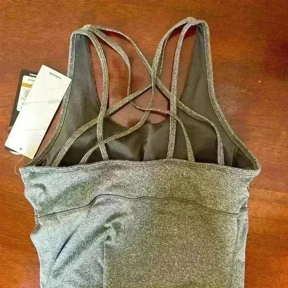 NWT Charcoal Grey Matchup Bra Tank Top By Head - Size Medium - Picture 5 of 5